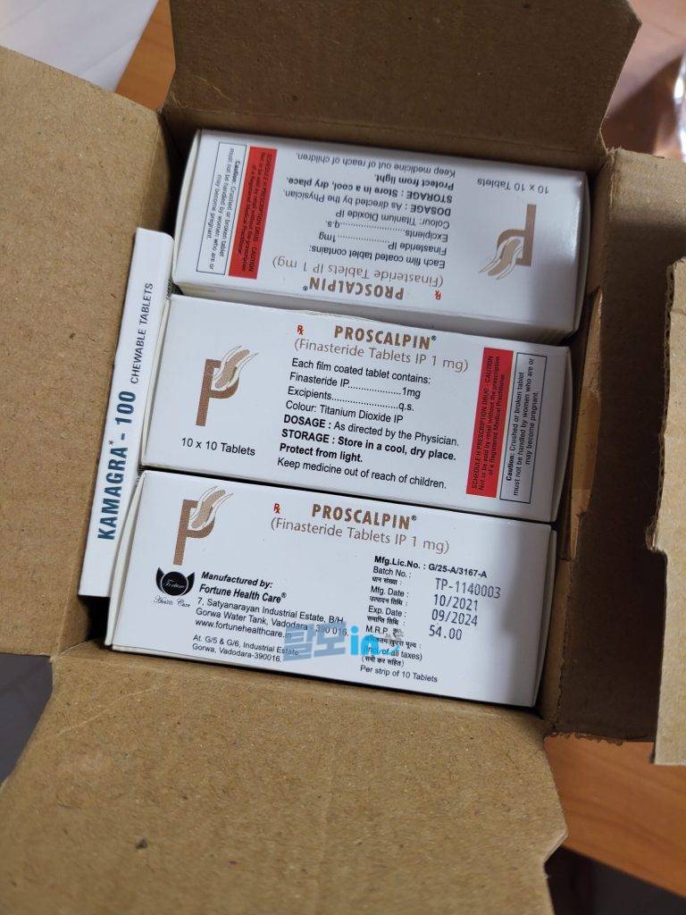 프로스칼핀 600정 photo review