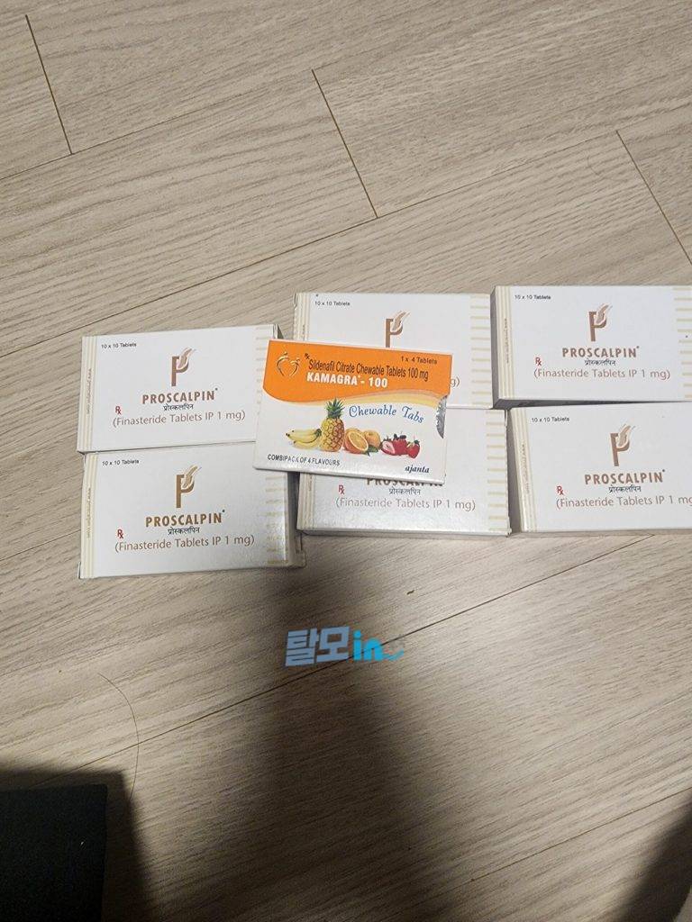 프로스칼핀 600정 photo review